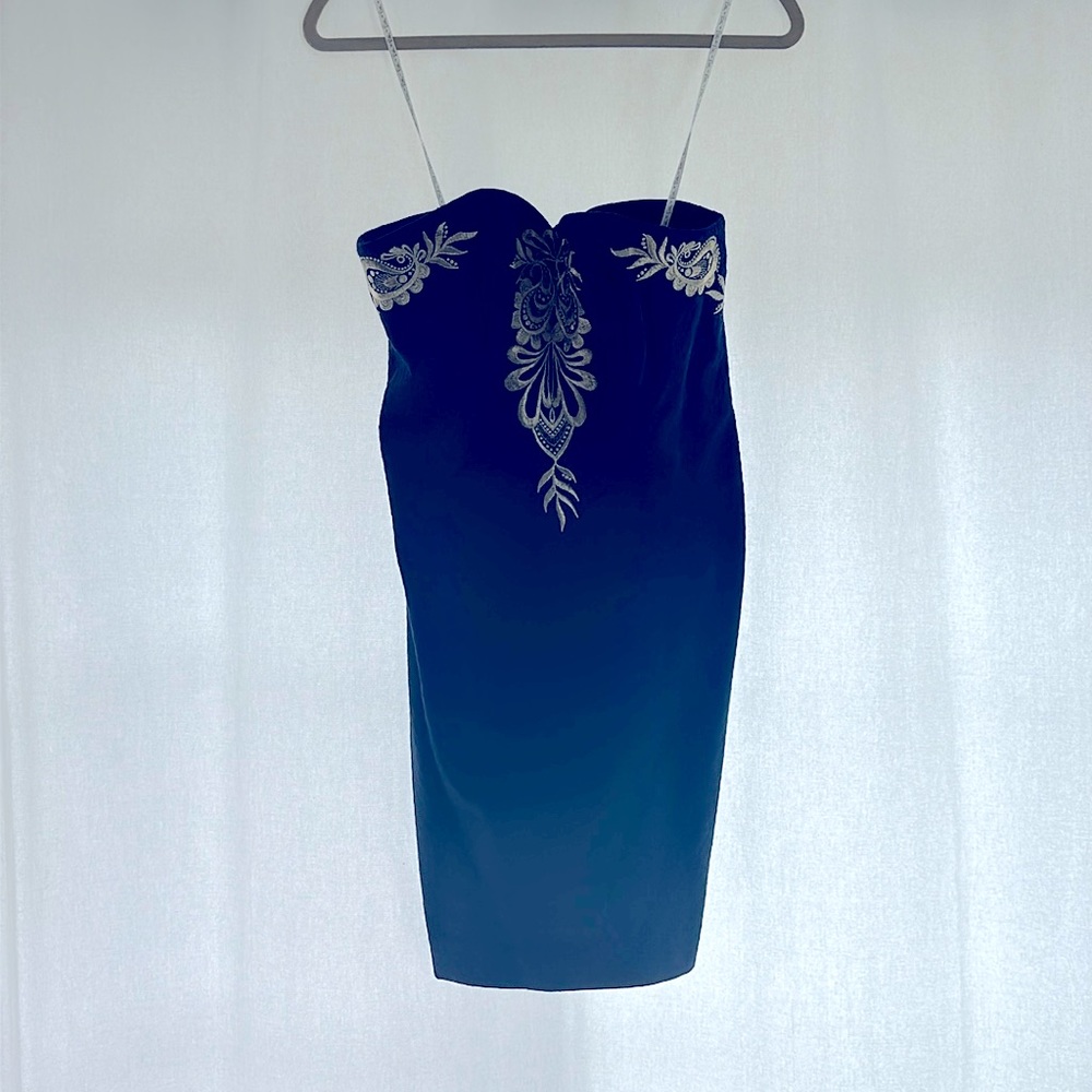 Lilly Pulitzer strapless blue worn 1 time.